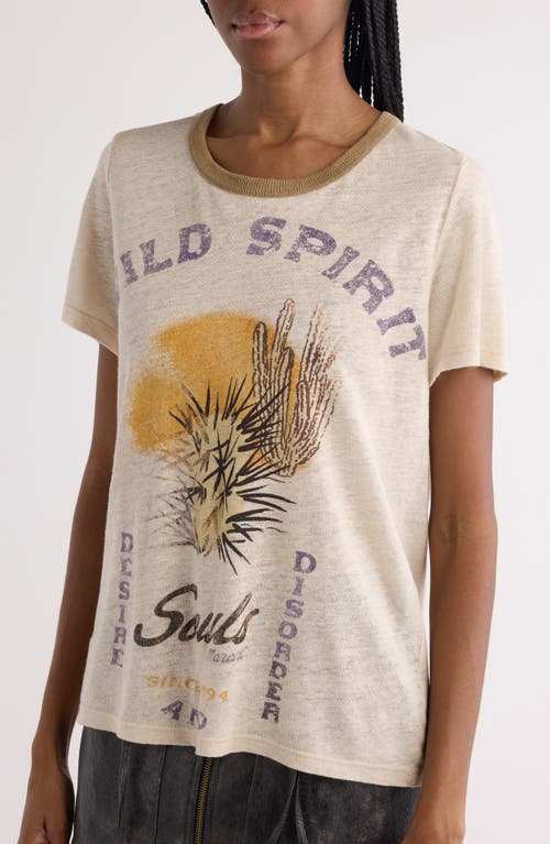 Isabel Marant Étoile Kiliann Linen Graphic T-shirt