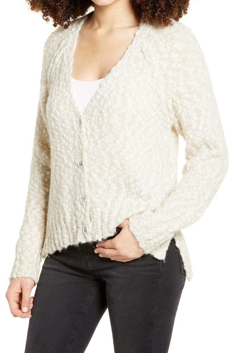 Textured Cardigan, Alternate, color, OATMEAL