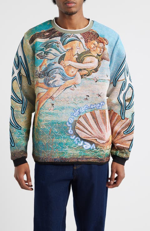 Birth of Venus Jacquard Sweatshirt