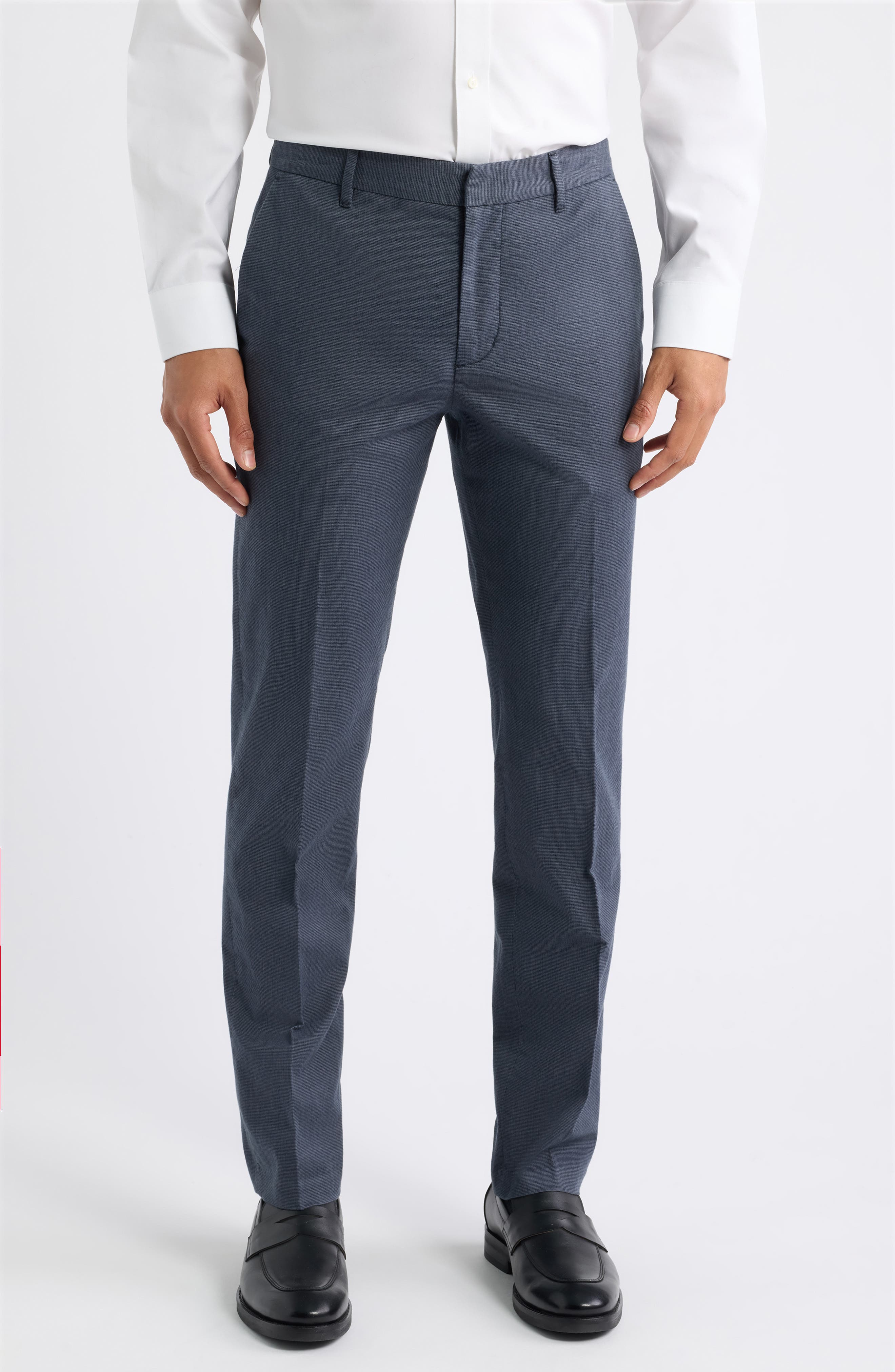 NAVY HOUNDSTOOTH