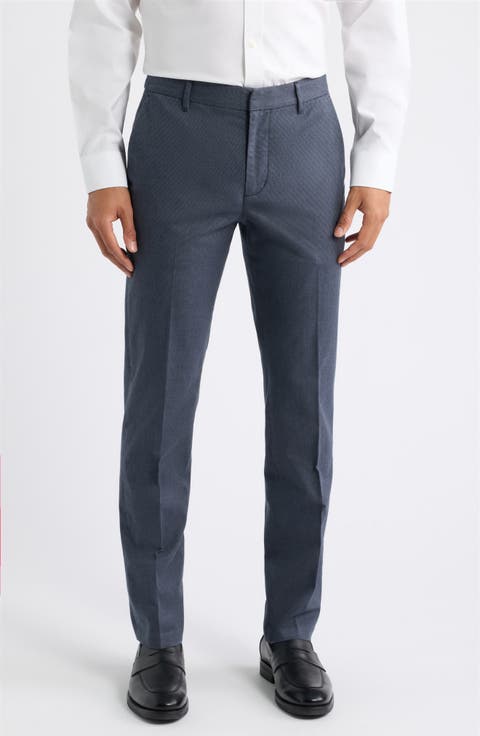 Everyday Flat Front Stretch Cotton Trousers