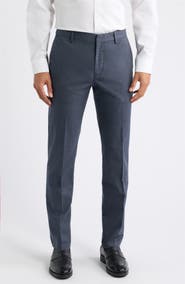 Nordstrom Everyday Flat Front Stretch Cotton Dress Pants