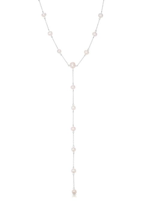 Dripping Freshwater Pearl Y-Necklace