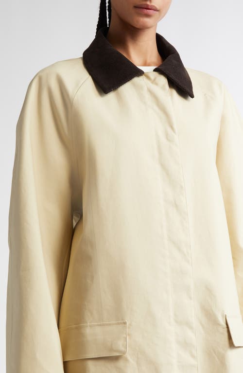 Totême Toteme County Waxed Organic Cotton Coat In Peanut
