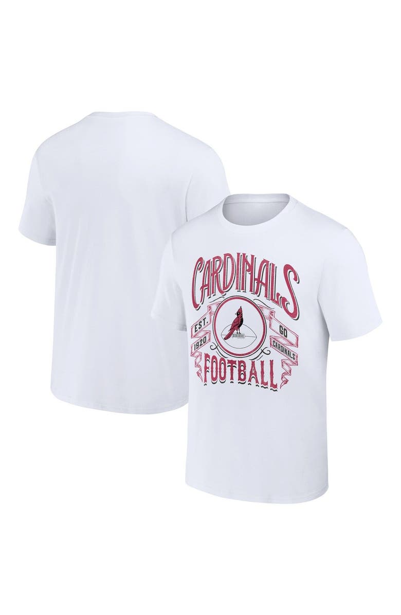 NFL X DARIUS RUCKER Men's NFL x Darius Rucker Collection by Fanatics White Arizona Cardinals Vintage Football T-Shirt, Main, color, White