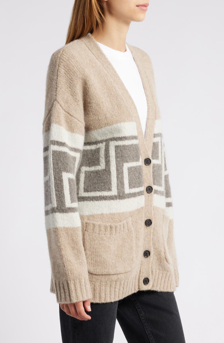 Rails Chelsea Greek Key Wool Blend Cardigan, Alternate, color,