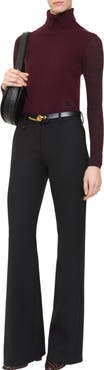 Burberry Wool Blend Tailored Trousers