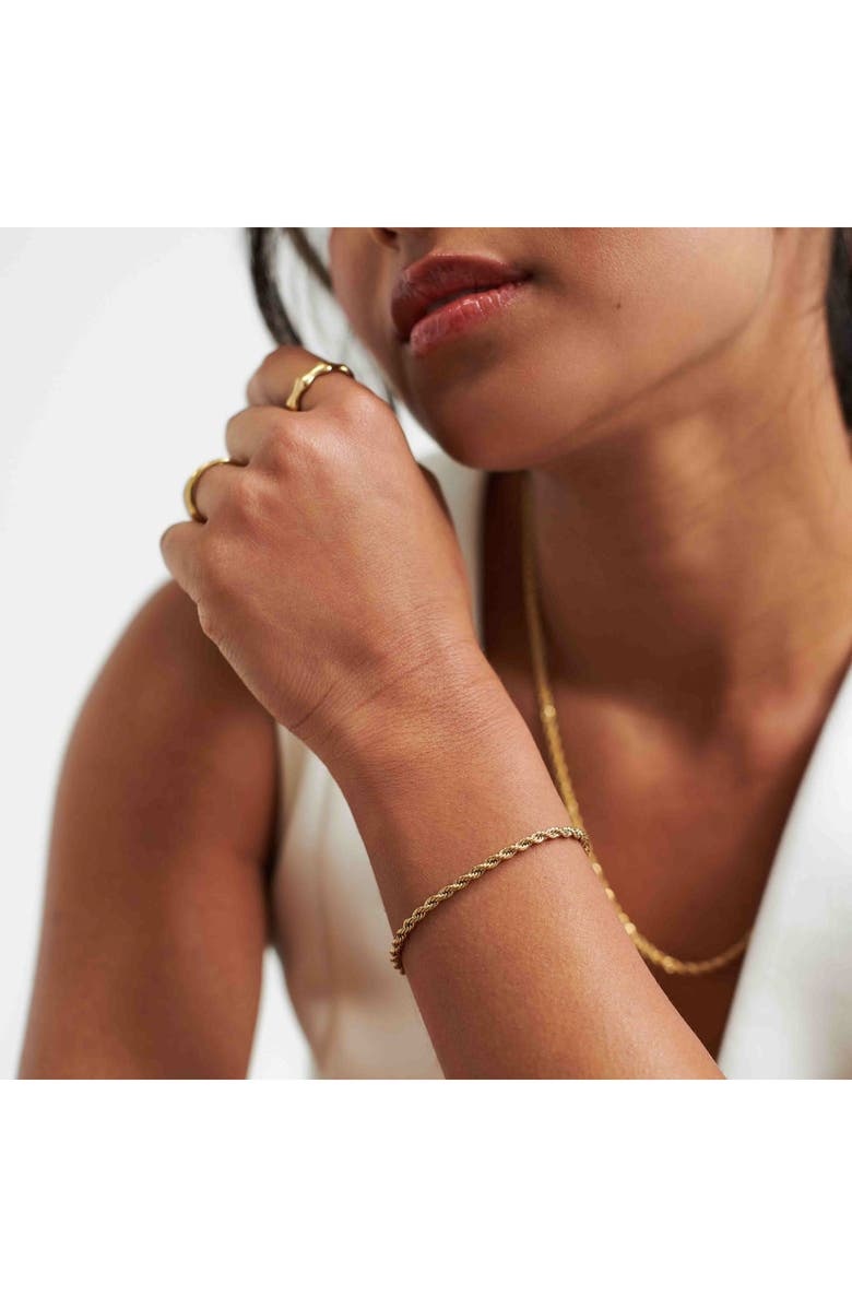 D.LOUISE Rope Bracelet, Alternate, color, Gold