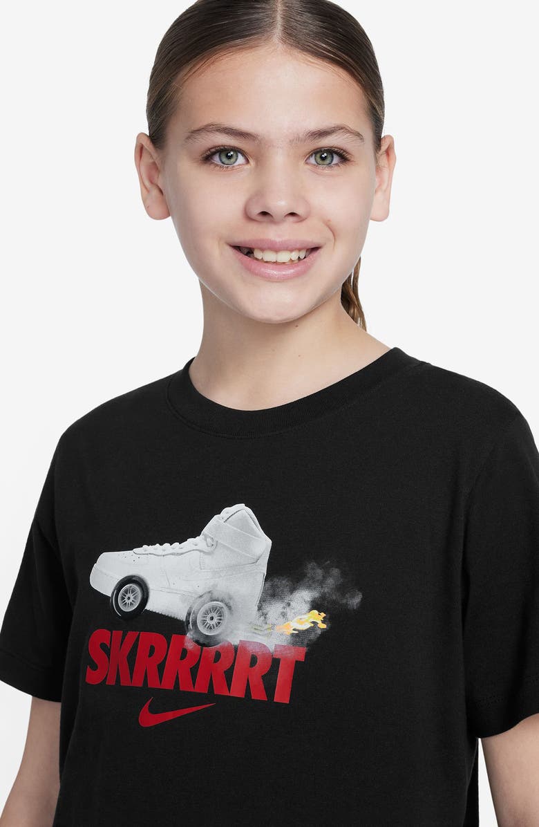 Nike Kids' Sportswear Cotton Graphic T-Shirt, Alternate, color, 