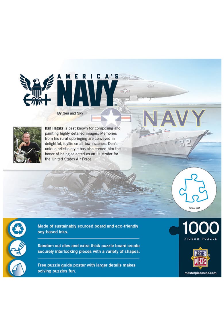 US Navy By Sea & Sky 1000 Piece Puzzle, Alternate, color, Multicolor