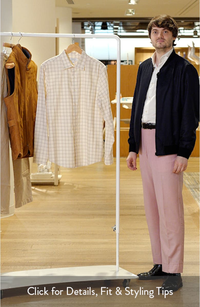 Plaid Cotton & Cashmere Shirt, sales video thumbnail