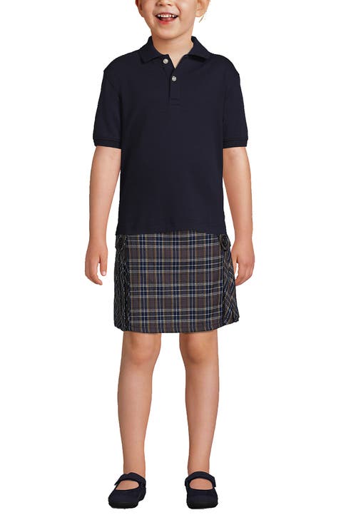 School Uniform Kids Short Sleeve Interlock Polo Shirt