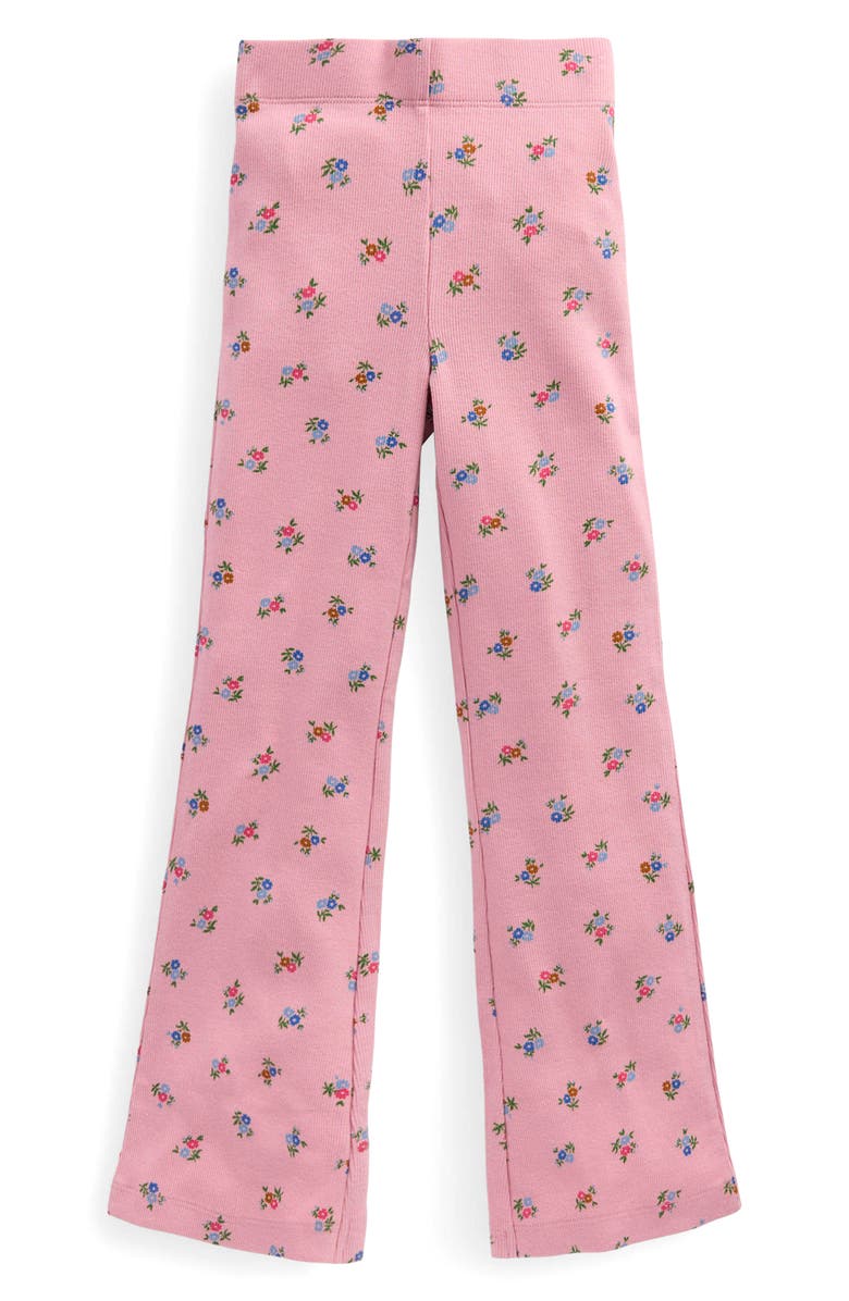 Mini Boden Kids' Floral Flare Leggings, Main, color, Vintage Pink Spaced Ditsy