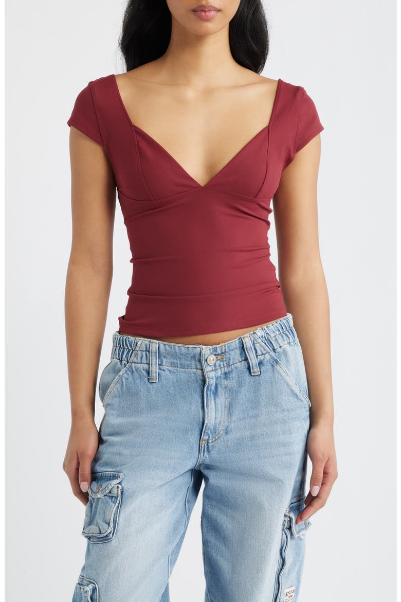 Duo Corset Top, Main, color, POMEGRANATE