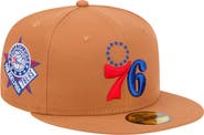 New Era Men's New Era Tan Philadelphia 76ers Color Pack 59FIFTY Fitted Hat