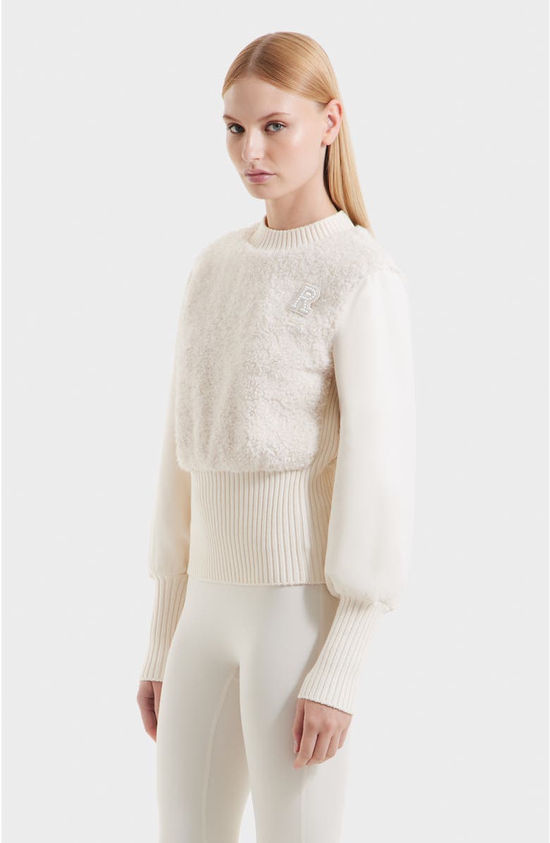 Rudsak Florence Plush Crewneck Sweater, Alternate, color, Iceland