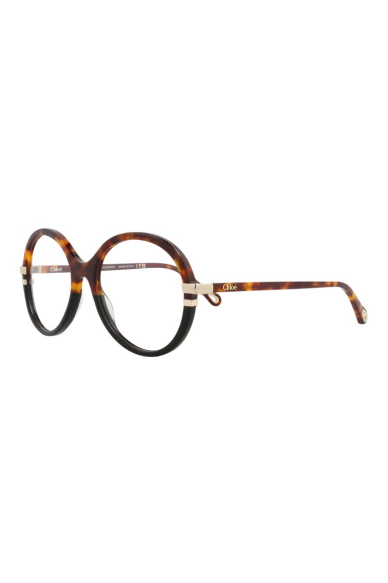 54mm Round Optical Glasses, Alternate, color, HAVANA HAVANA TRANSPARENT