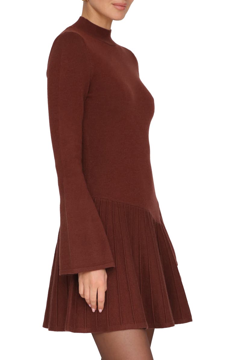Avec Les Filles Long Sleeve Sweater Dress, Alternate, color, 