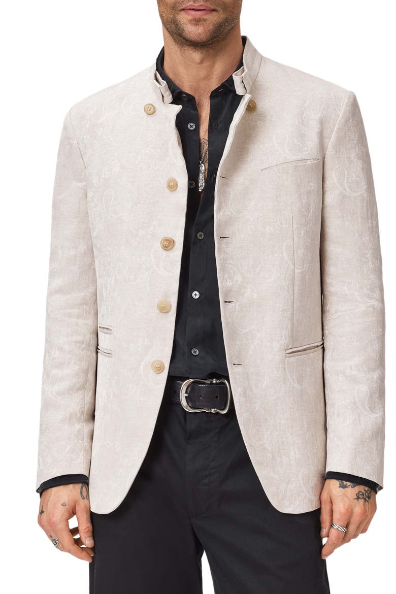 Logan Paisley Jacket, Alternate, color, EGGSHELL