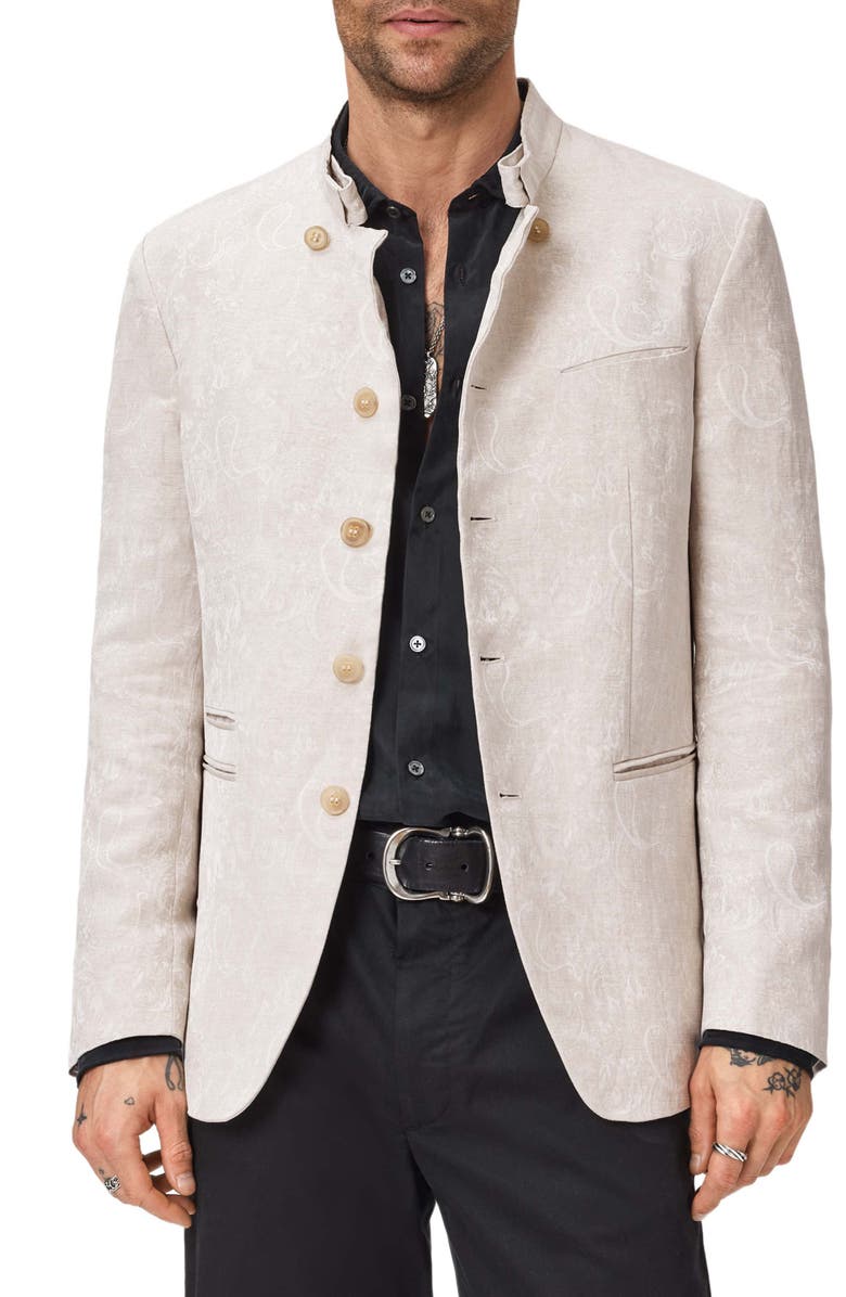 John Varvatos Logan Paisley Jacket, Alternate, color, Eggshell