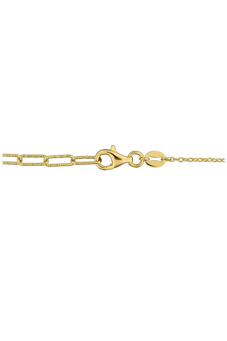 Lab-Created Ruby Mixed Chain Bracelet, Alternate, color, RED