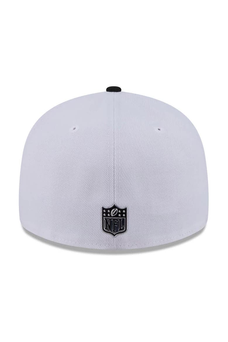 Men's New Era  White/Black San Francisco 49ers 2026 NFL Draft Pre-Curved 59FIFTY Fitted Hat, Alternate, color, White