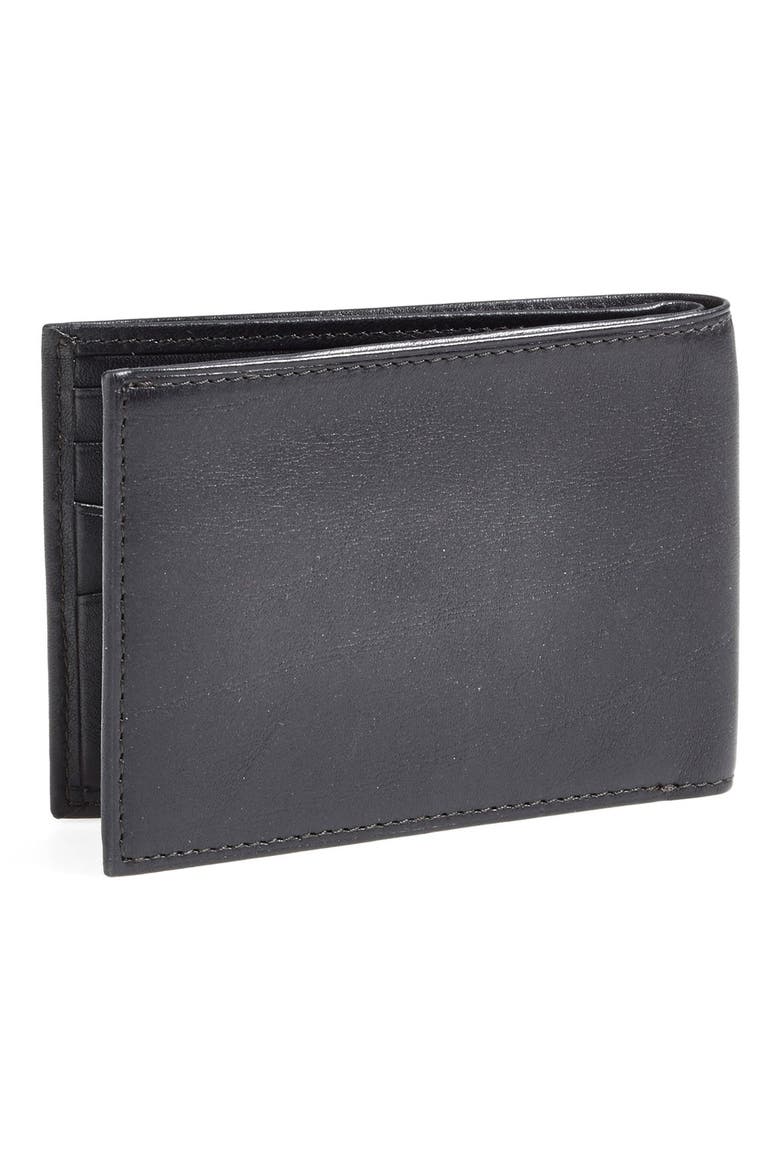 Small Bifold Wallet, Alternate, color, BLACK
