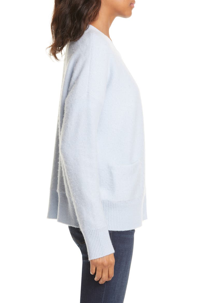 Cashmere Cardigan, Alternate, color, BLUE SKYWAY
