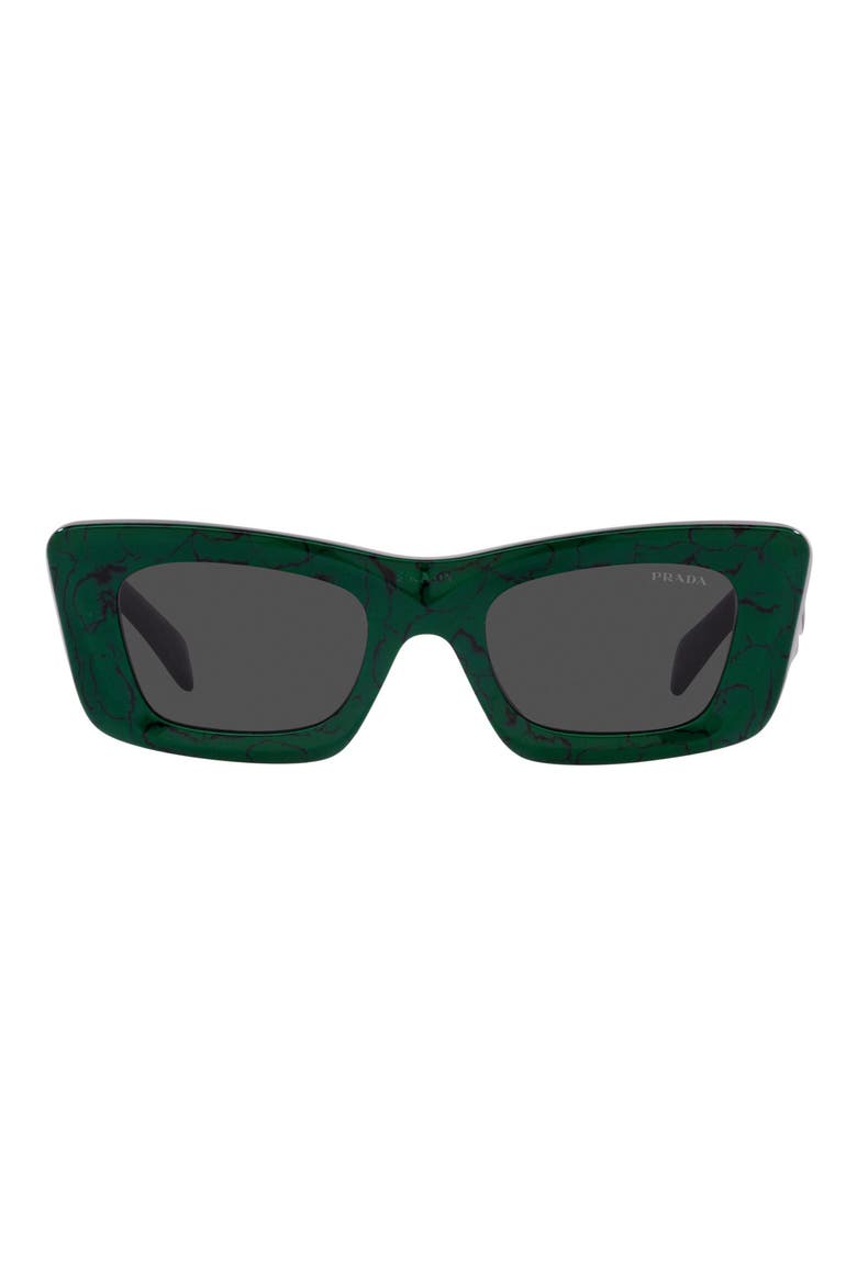 50mm Square Sunglasses, Main, color, DARK GREY