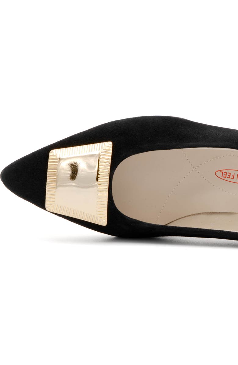 Amalfi by Rangoni Piramide Pointed Toe Pump, Alternate, color, Black Cashmer Gold Ornament