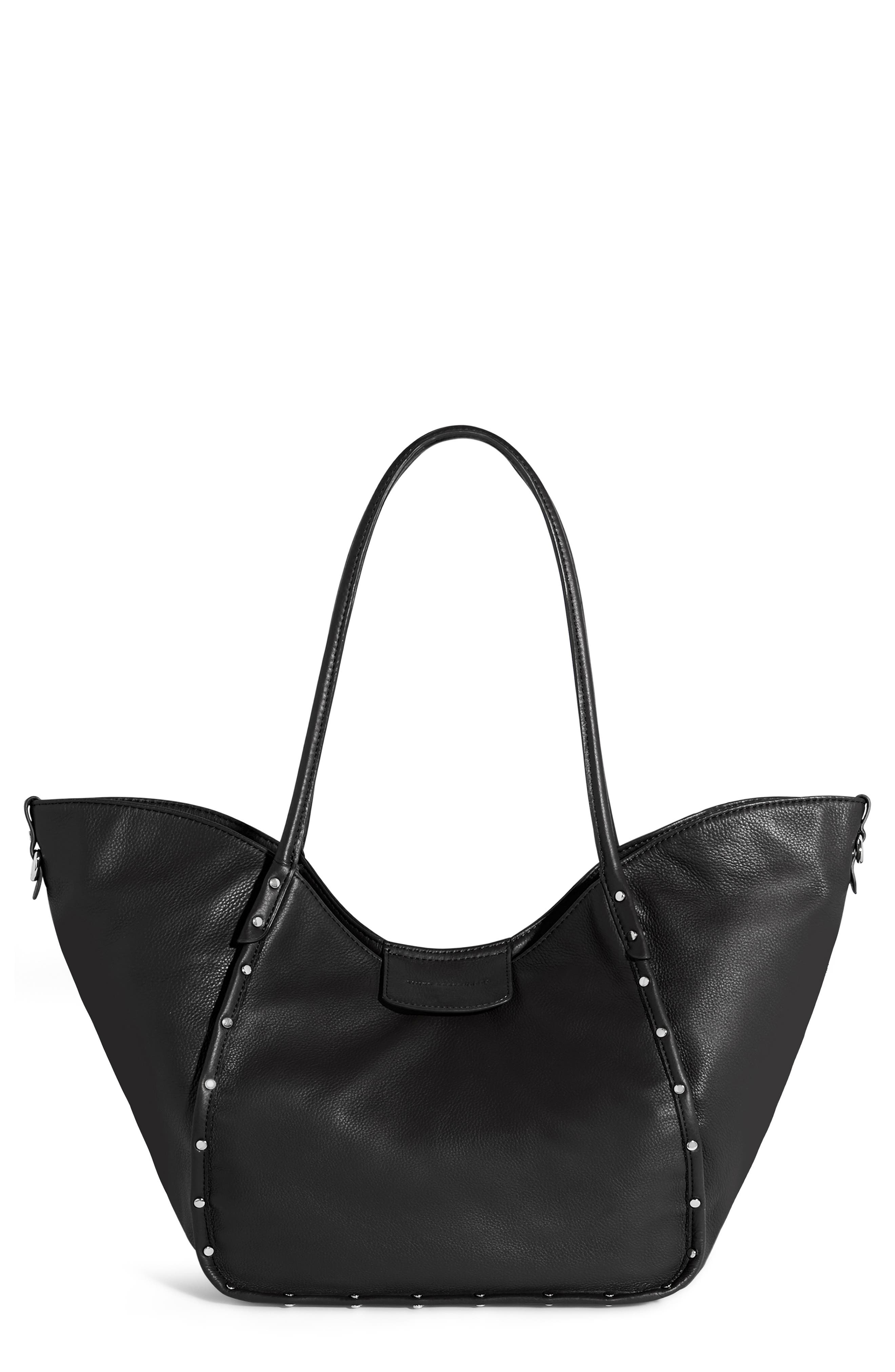 Lenny Tote, Main, color, BLACK