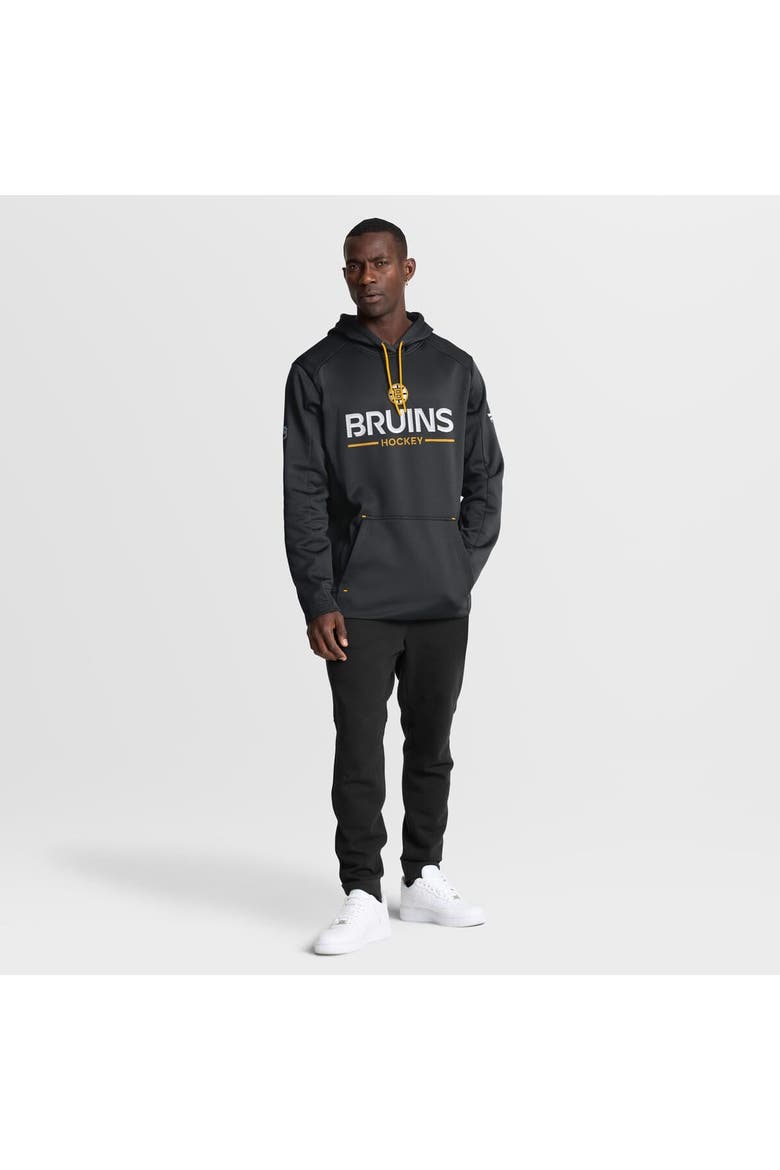 Men's Fanatics Black Boston Bruins Authentic Pro Rink Hoodie, Alternate, color, Black