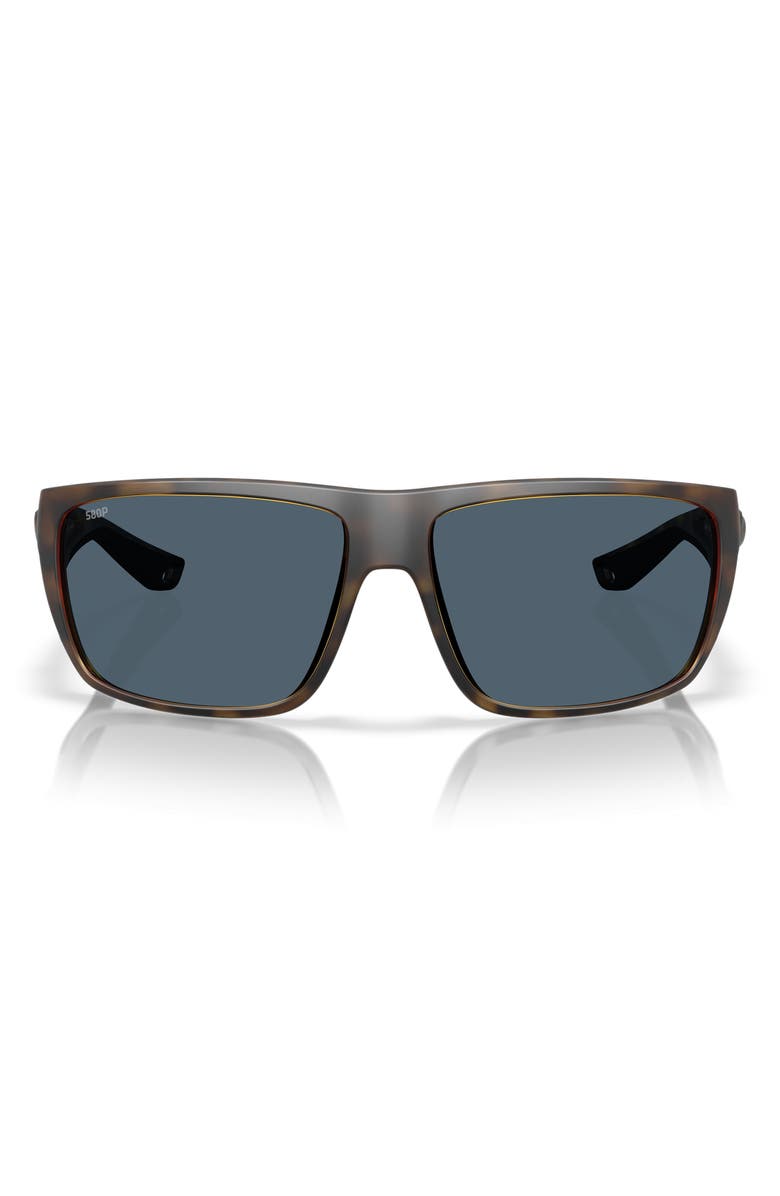 Costa Del Mar Fly Line 64mm Sunglasses, Main, color, Matte Tortoise / Gray