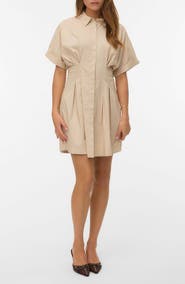 VERO MODA Friba Pleated Mini Shirtdress