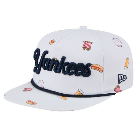 Men's New Era White New York Yankees Team Cheer Rope 19TWENTY Adjustable Hat