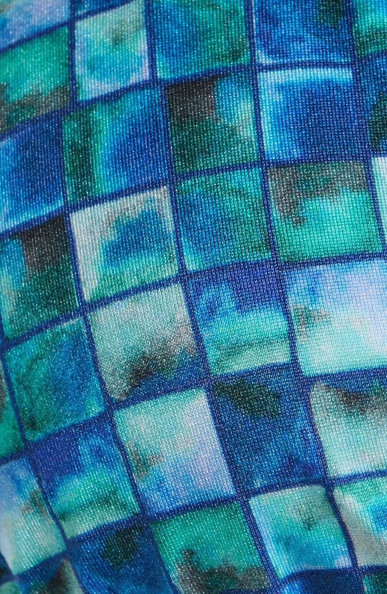 PacSun Rae Shine Triangle Bikini Top, Alternate, color, Blue Multi