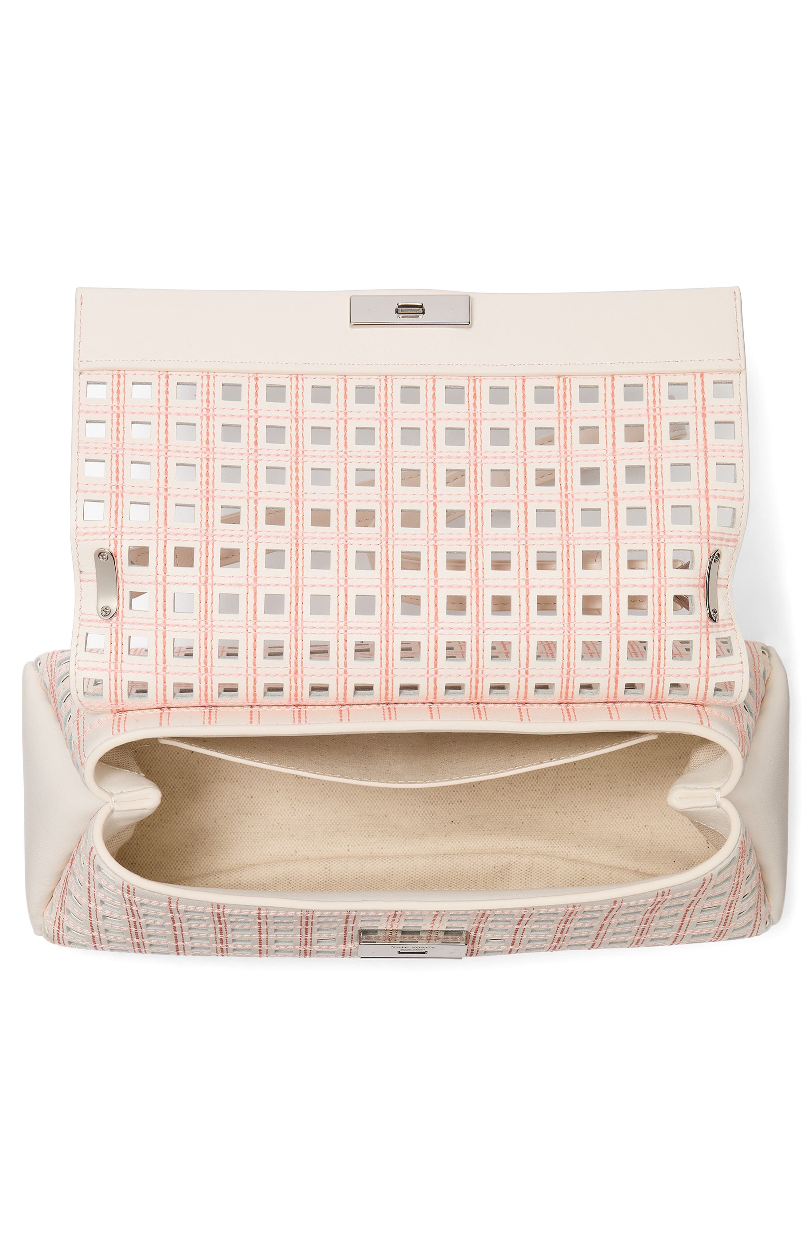 Kate Spade New York grace perforated leather shoulder bag, Alternate, color, 