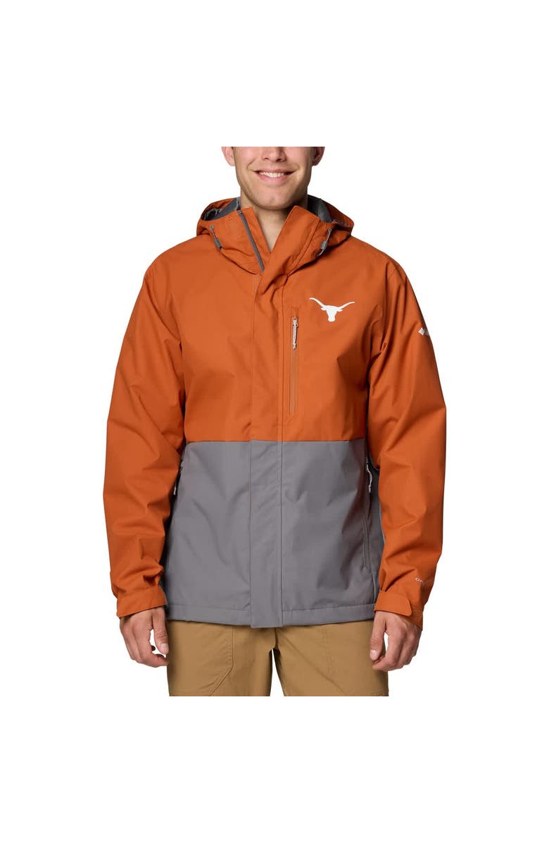 Columbia Men's Columbia  Texas Orange Texas Longhorns Field Bound Omni-Tech<sup>™</sup> Full-Zip Jacket, Alternate, color, Burnt Orange