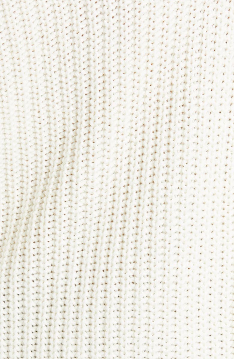 Simkhai Jonathan Simkhai Aubrey Traveling Cold Shoulder Cable Knit Turtleneck Sweater, Alternate, color, 