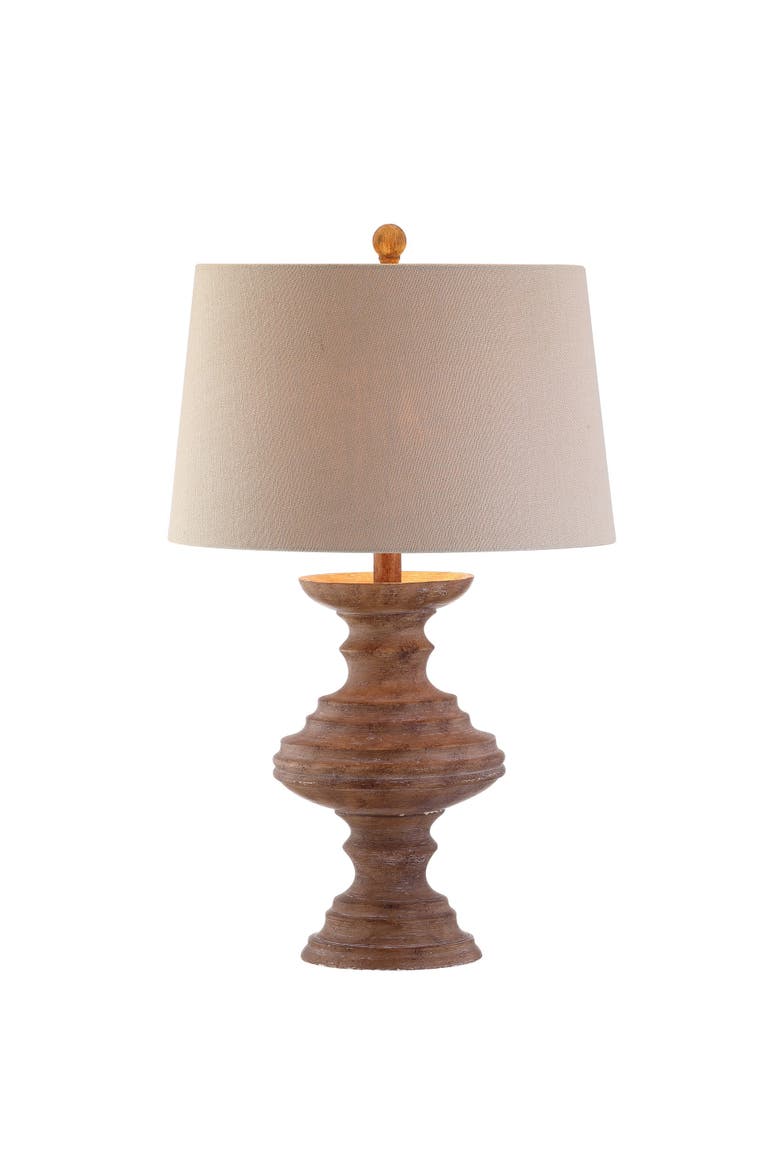 Scarlett 26.5" Resin LED Table Lamp, Brown, Main, color, Brown