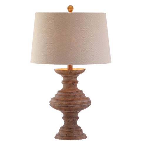 Scarlett 26.5" Resin LED Table Lamp, Brown