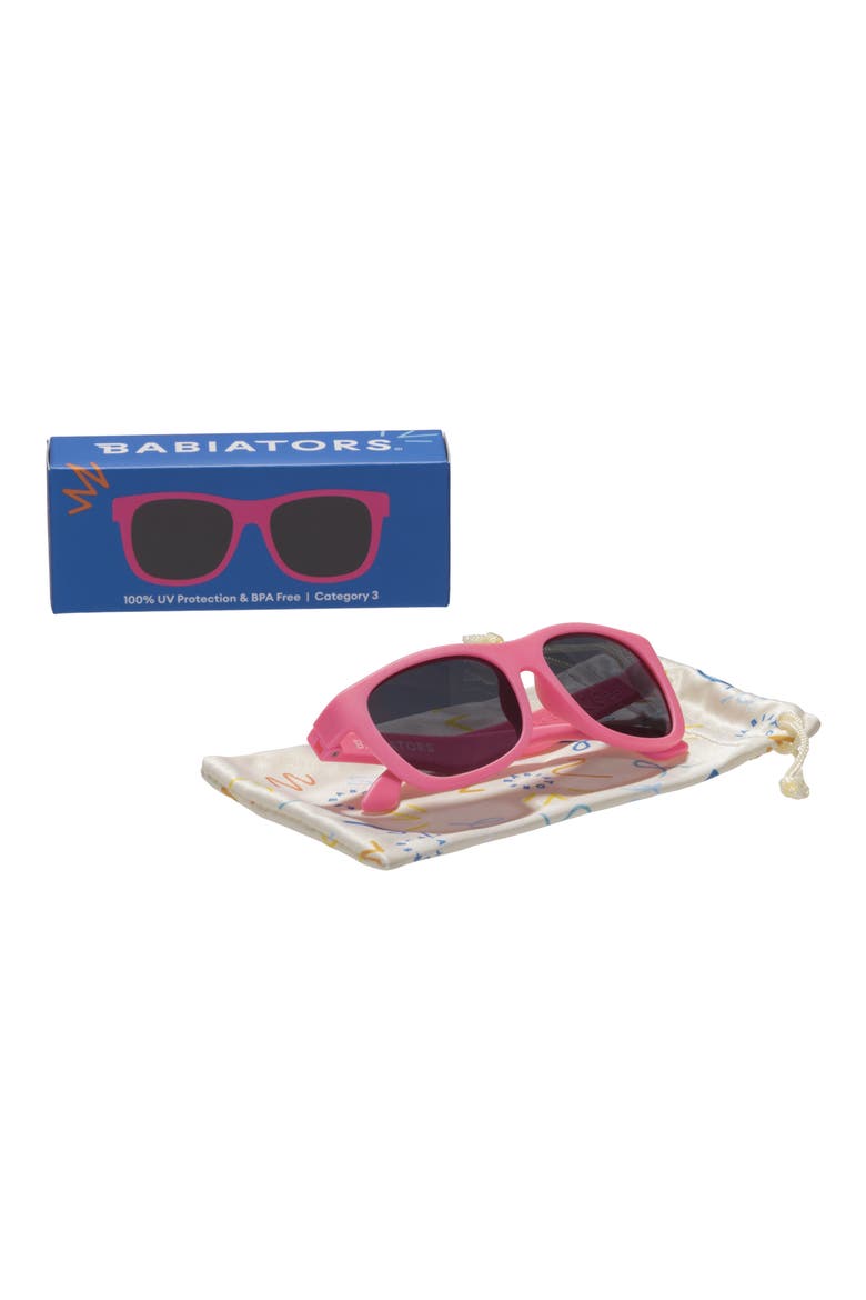 Kids' Navigator Sunglasses, Alternate, color, THINK PINK!