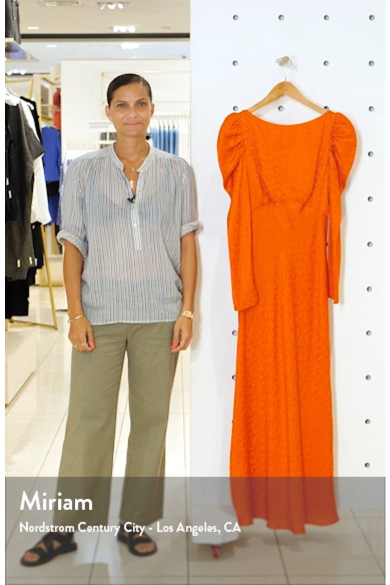 Alena Silk Midi Dress video