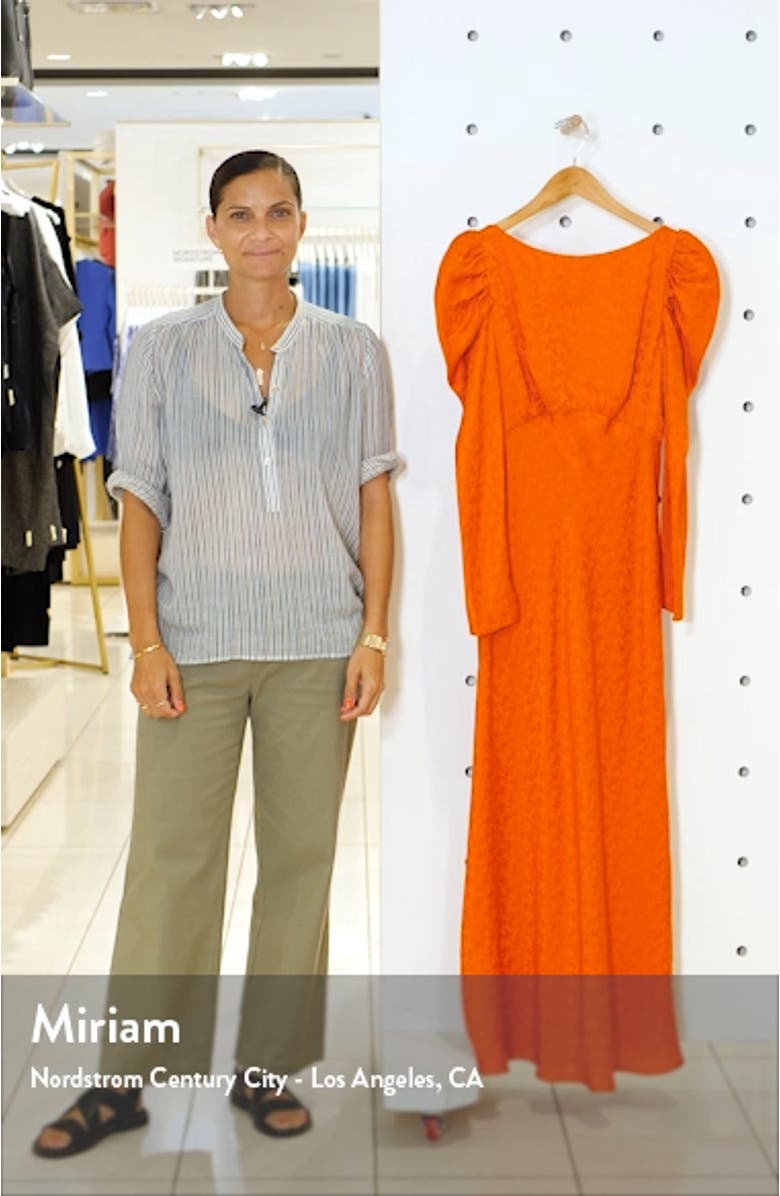 Alena Silk Midi Dress, sales video thumbnail