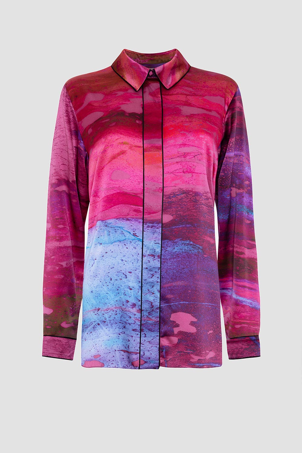 Leonara Printed Silk Top - image 2
