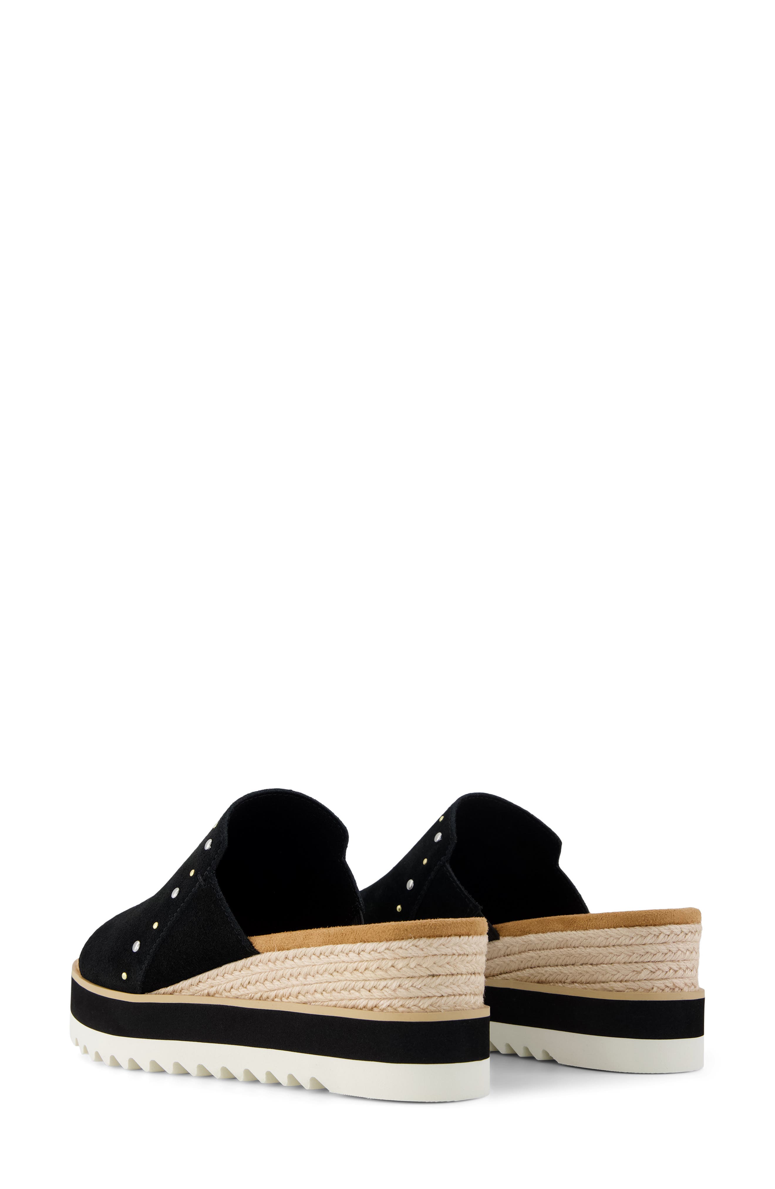 Diana Mule Sandal, Alternate, color, BLACK/ SILVER GOLD
