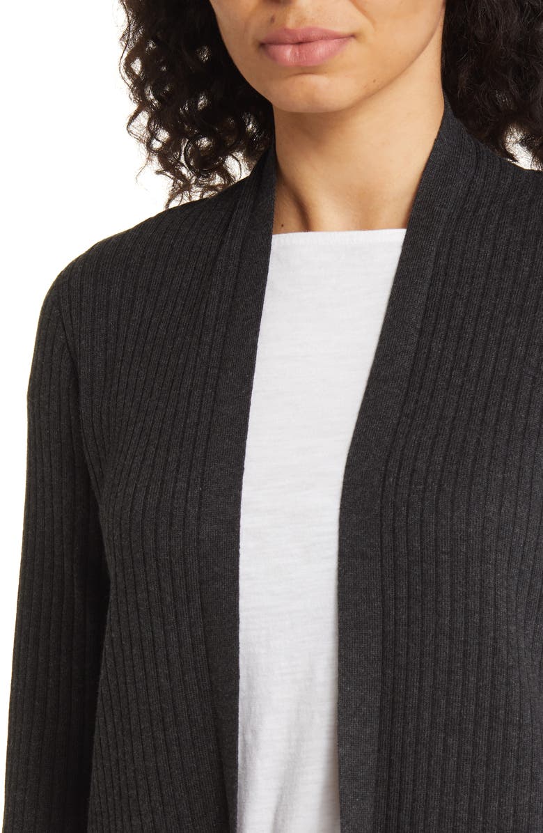 Eileen Fisher Organic Cotton Blend Longline Cardigan, Alternate, color, 