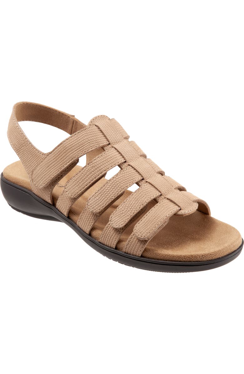 Trotters Tiki Slingback Sandal, Main, color, Sand Nubuck