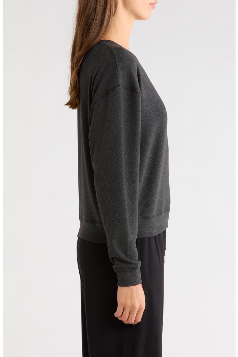 Forever Luxe Long Sleeve Top, Alternate, color, CHARCOAL