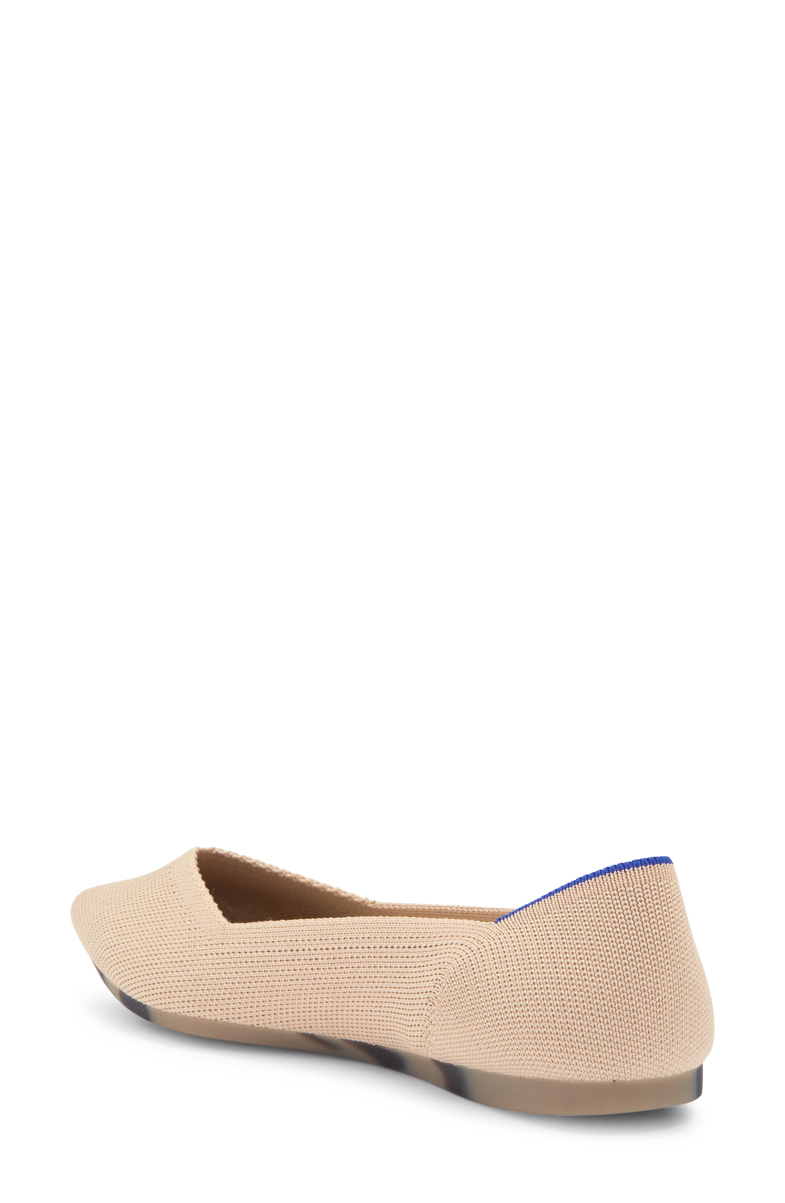 Pointy Toe Flat, Alternate, color, ECRU